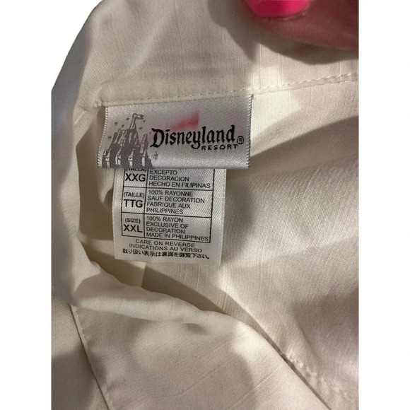 Disney World Island Paradise Mickey Mouse Kickin Back Embroidered Shirt Size XXL - Picture 5 of 6